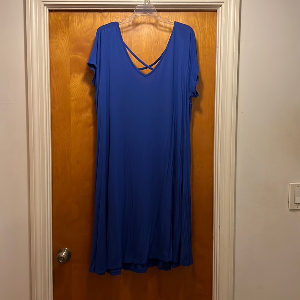 Lane Bryant blue casual dress